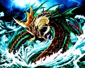 angry sea dragon